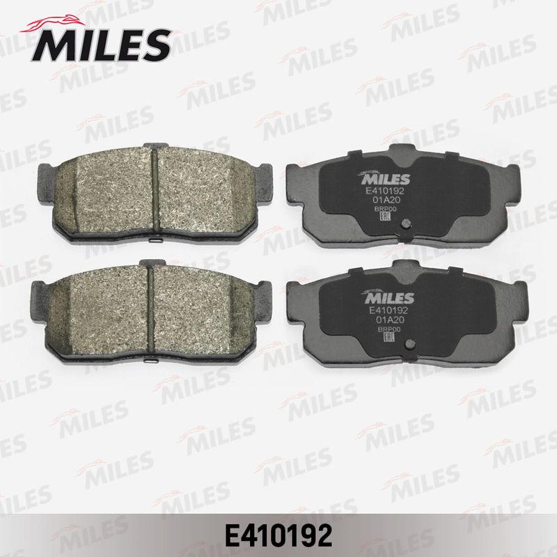 Комплект тормозных колодок, дисковый тормоз MILES E410192