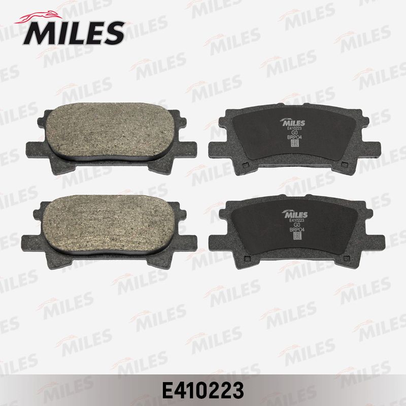 Комплект тормозных колодок, дисковый тормоз MILES E410223