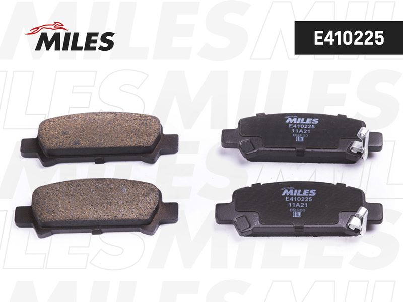 Комплект тормозных колодок, дисковый тормоз MILES E410225