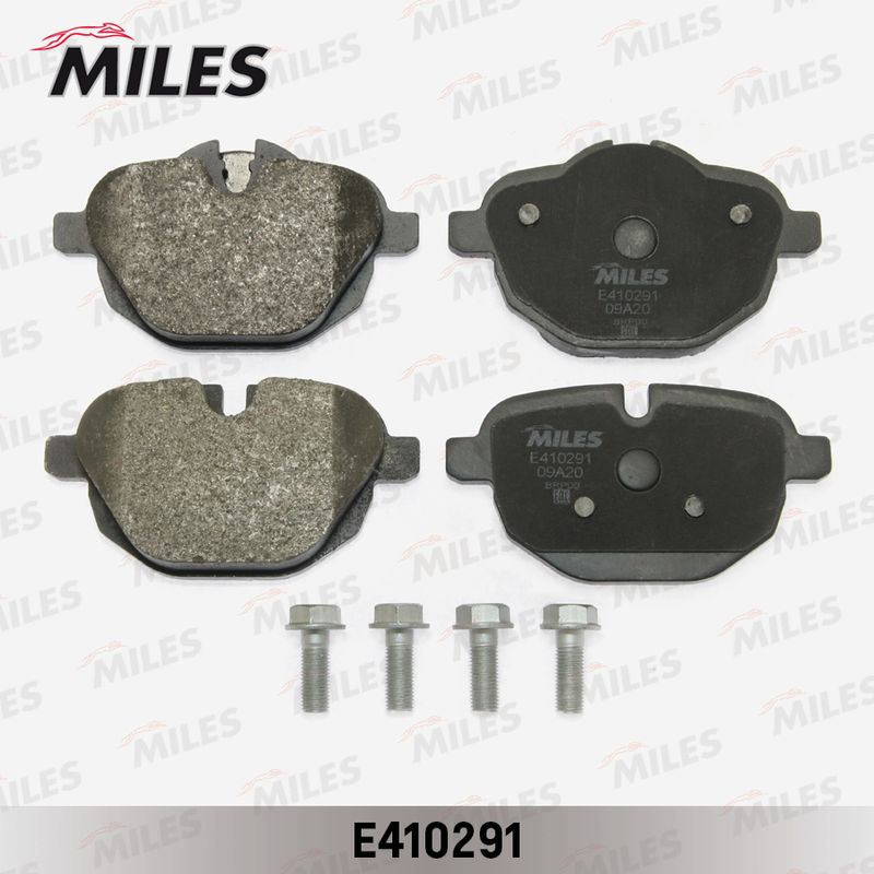 Комплект тормозных колодок, дисковый тормоз MILES E410291