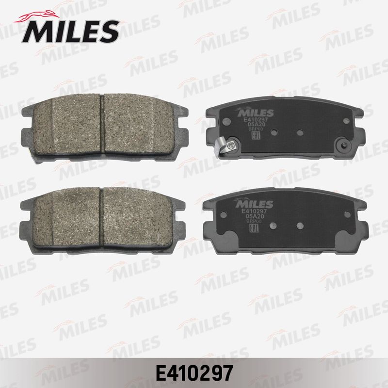 Комплект тормозных колодок, дисковый тормоз MILES E410297