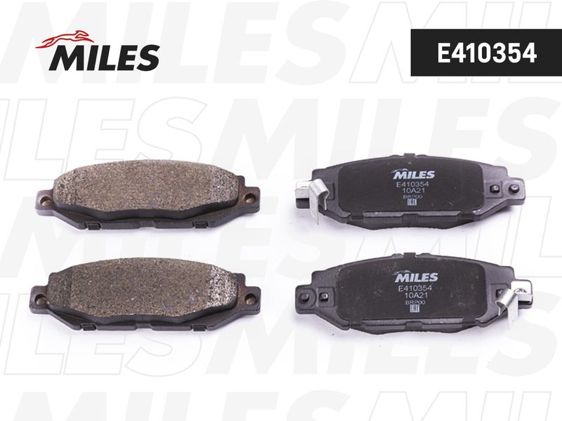 Комплект тормозных колодок, дисковый тормоз MILES E410354