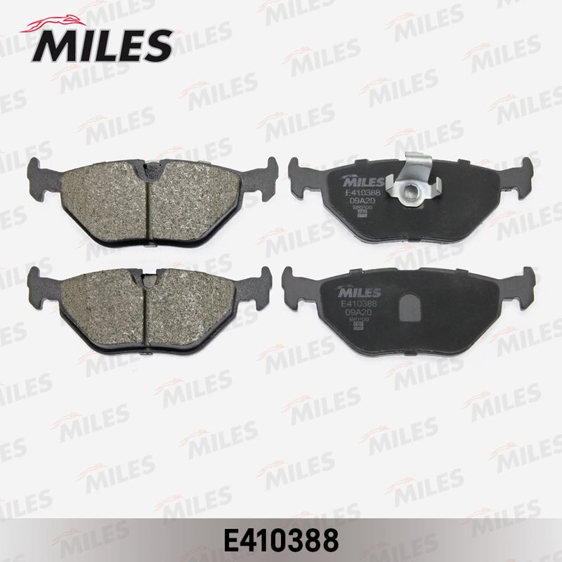 Комплект тормозных колодок, дисковый тормоз MILES E410388