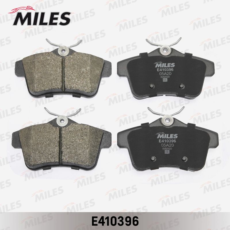 Комплект тормозных колодок, дисковый тормоз MILES E410396