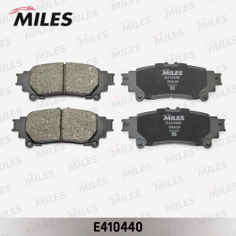 Комплект тормозных колодок, дисковый тормоз MILES E410440