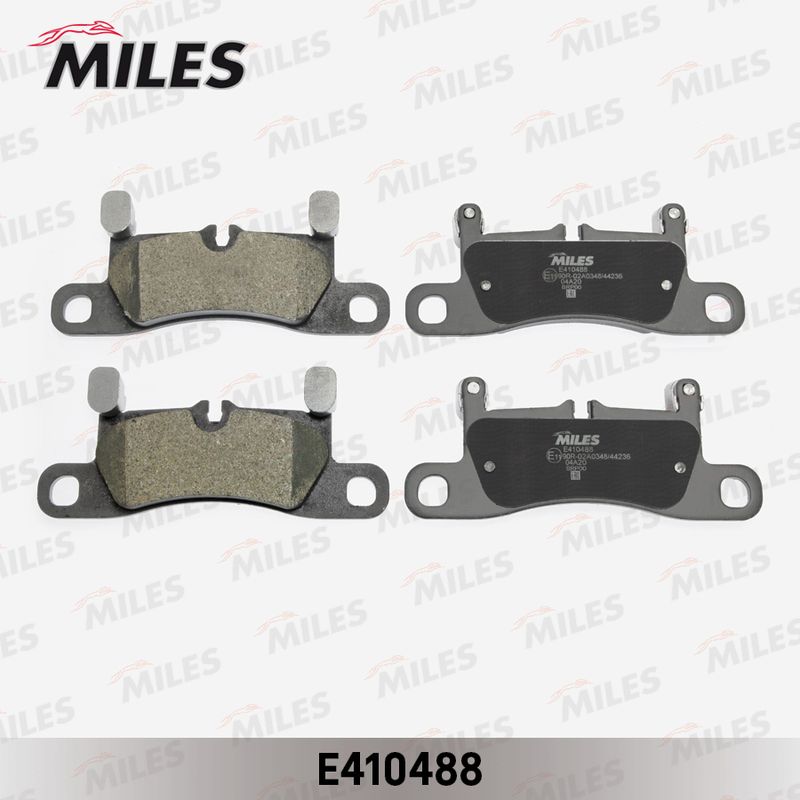Комплект тормозных колодок, дисковый тормоз MILES E410488