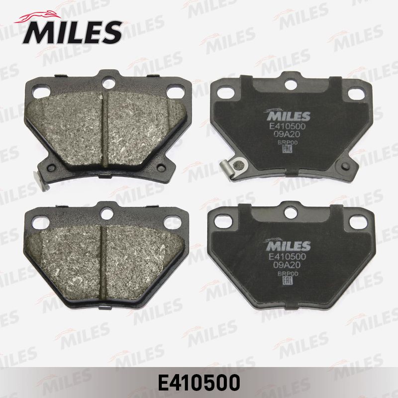 Комплект тормозных колодок, дисковый тормоз MILES E410500