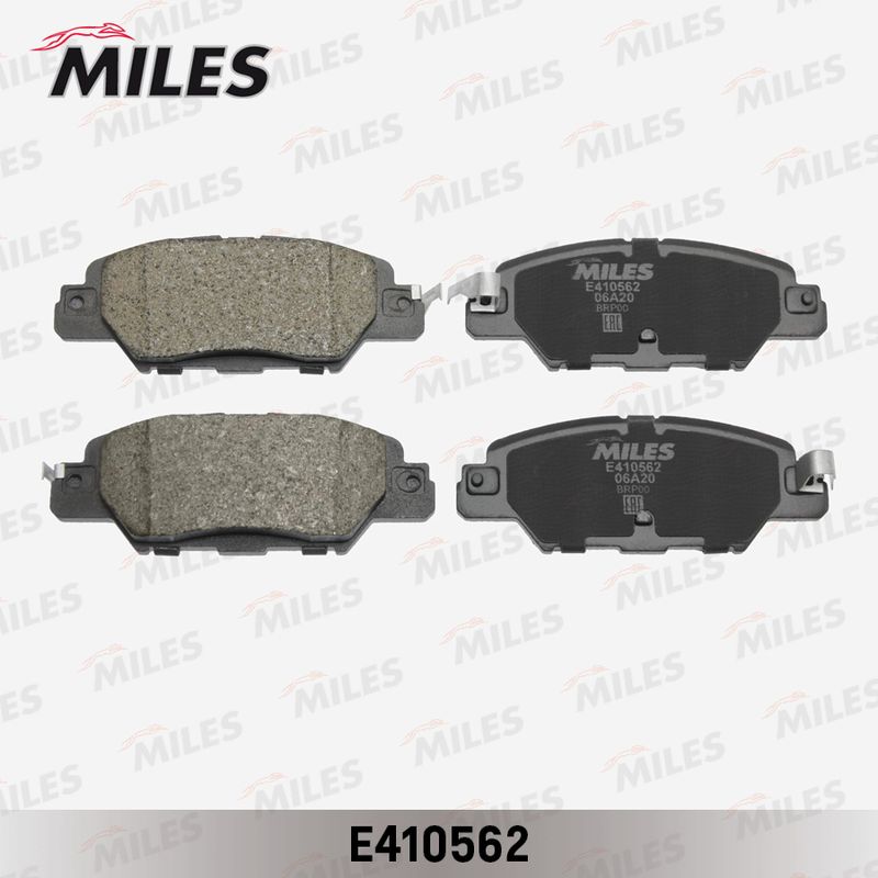 Комплект тормозных колодок, дисковый тормоз MILES E410562