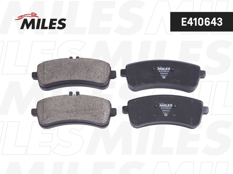 Комплект тормозных колодок, дисковый тормоз MILES E410643