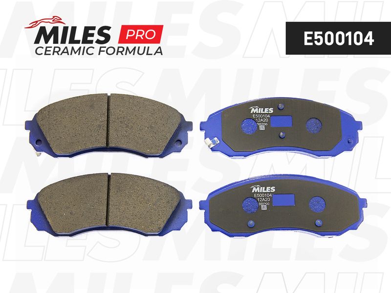 Комплект тормозных колодок, дисковый тормоз MILES E500104