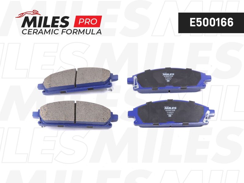 Комплект тормозных колодок, дисковый тормоз MILES E500166