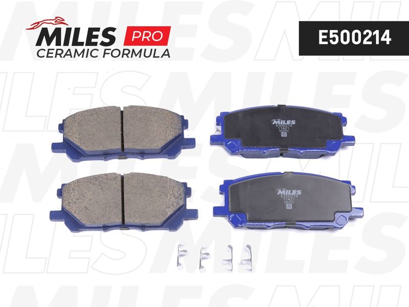 Комплект тормозных колодок, дисковый тормоз MILES E500214