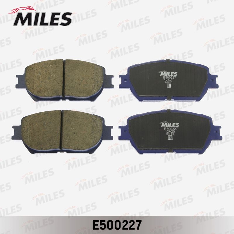 Комплект тормозных колодок, дисковый тормоз MILES E500227
