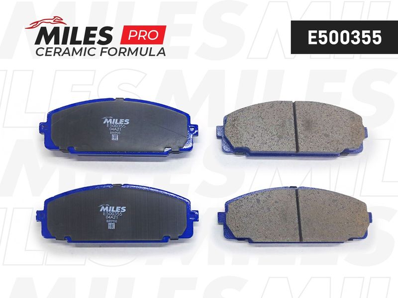 Комплект тормозных колодок, дисковый тормоз MILES E500355
