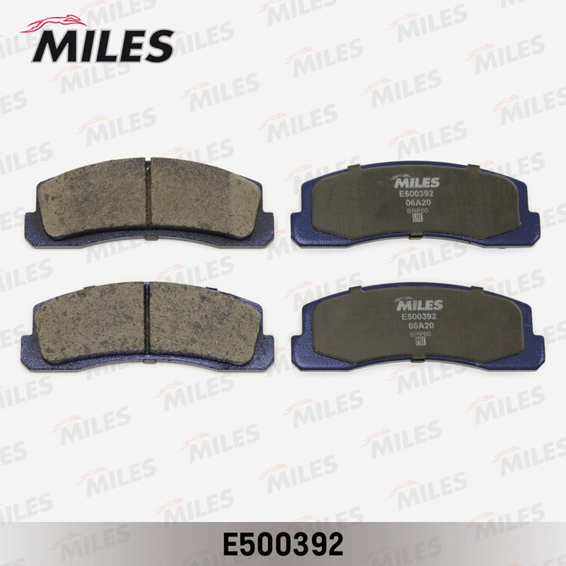 Комплект тормозных колодок, дисковый тормоз MILES E500392