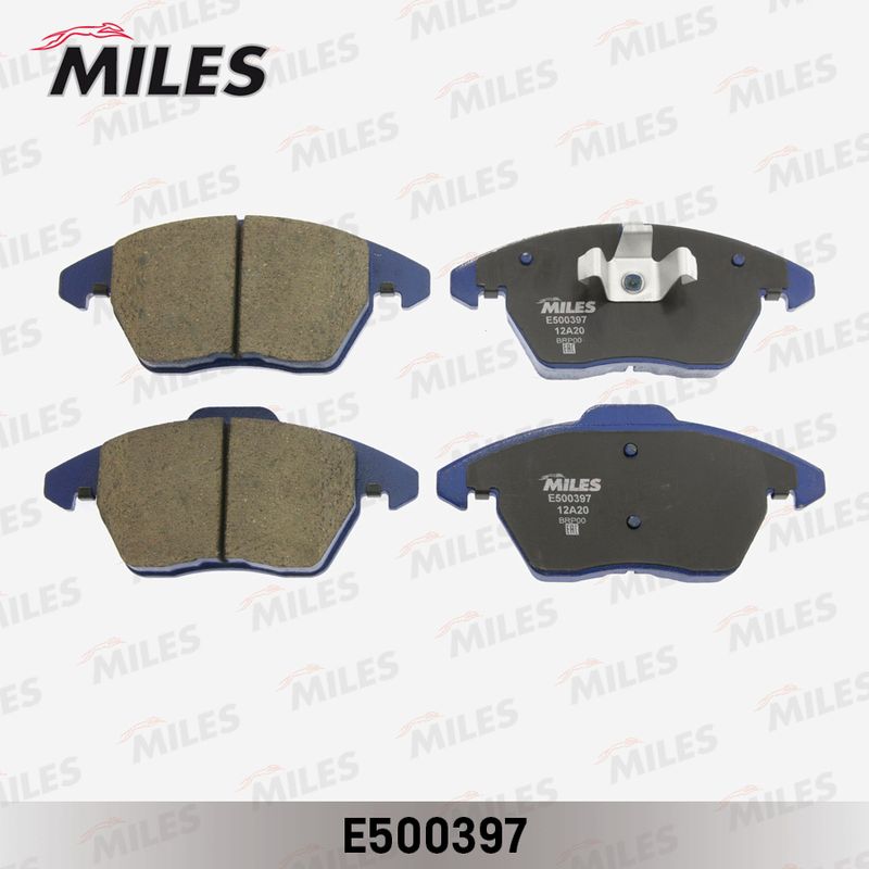 Комплект тормозных колодок, дисковый тормоз MILES E500397