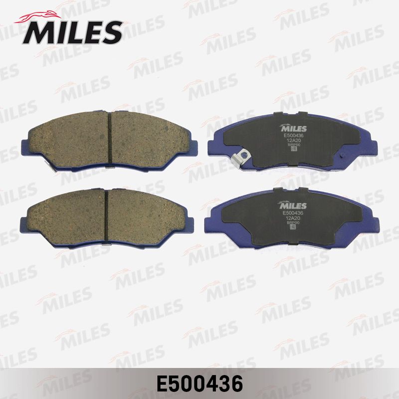 Комплект тормозных колодок, дисковый тормоз MILES E500436