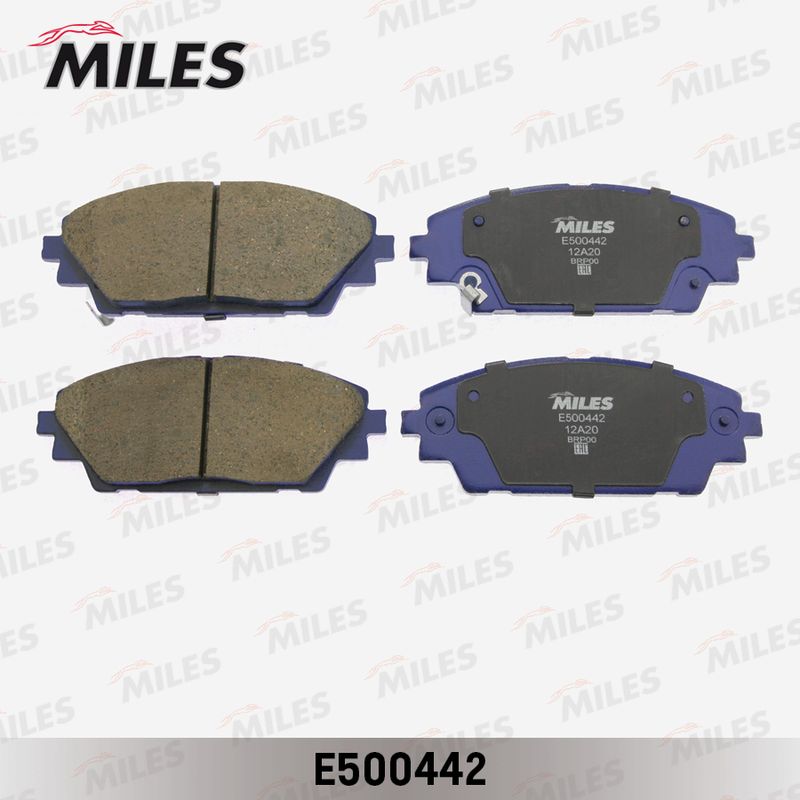 Комплект тормозных колодок, дисковый тормоз MILES E500442