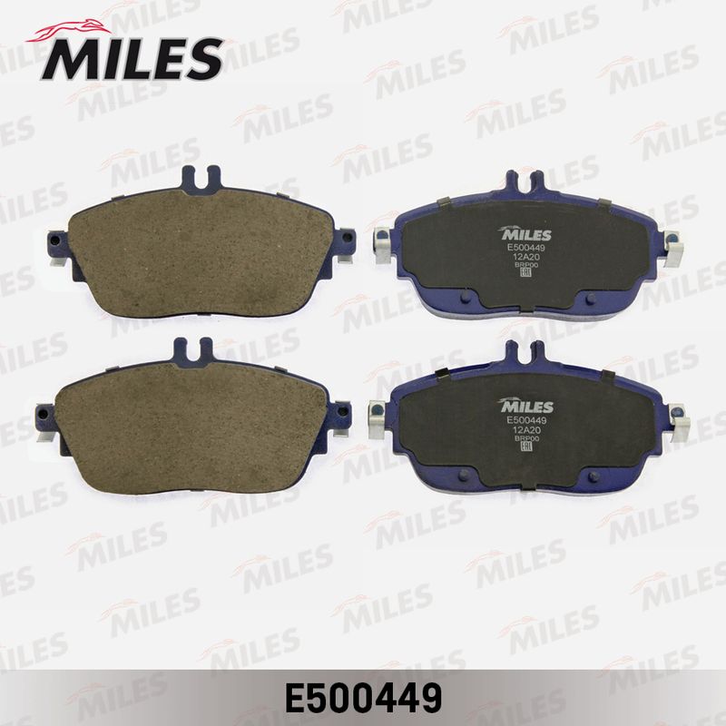 Комплект тормозных колодок, дисковый тормоз MILES E500449