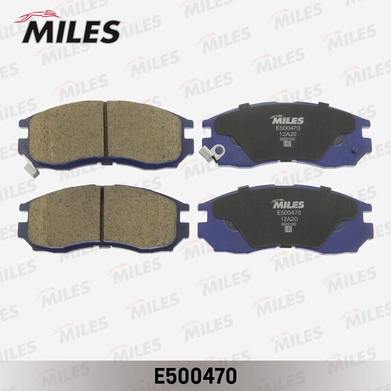 Комплект тормозных колодок, дисковый тормоз MILES E500470