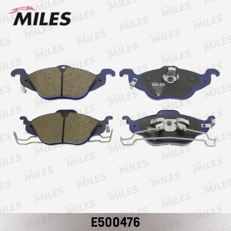 Комплект тормозных колодок, дисковый тормоз MILES E500476