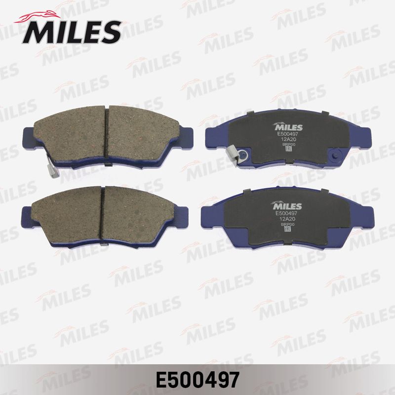 Комплект тормозных колодок, дисковый тормоз MILES E500497