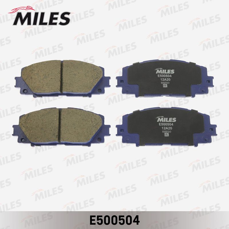 Комплект тормозных колодок, дисковый тормоз MILES E500504
