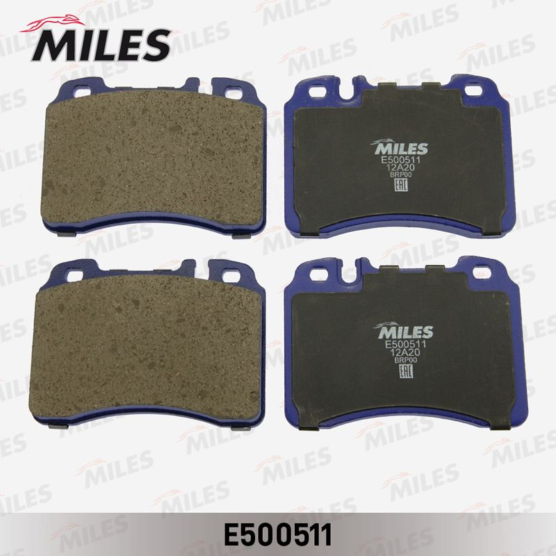 Комплект тормозных колодок, дисковый тормоз MILES E500511