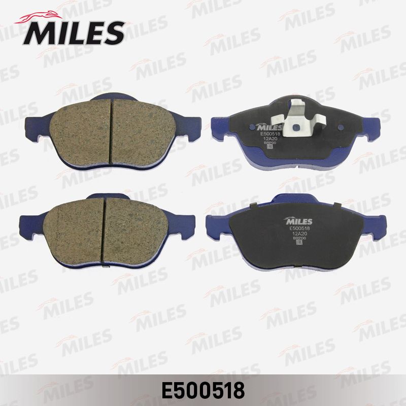 Комплект тормозных колодок, дисковый тормоз MILES E500518