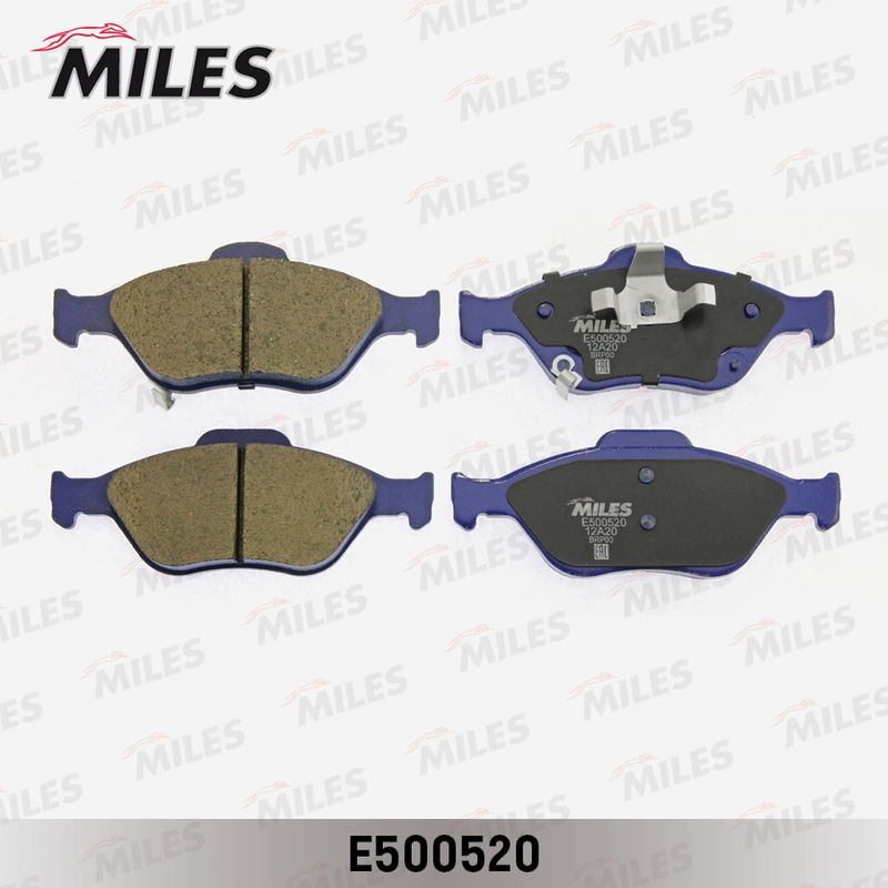 Комплект тормозных колодок, дисковый тормоз MILES E500520