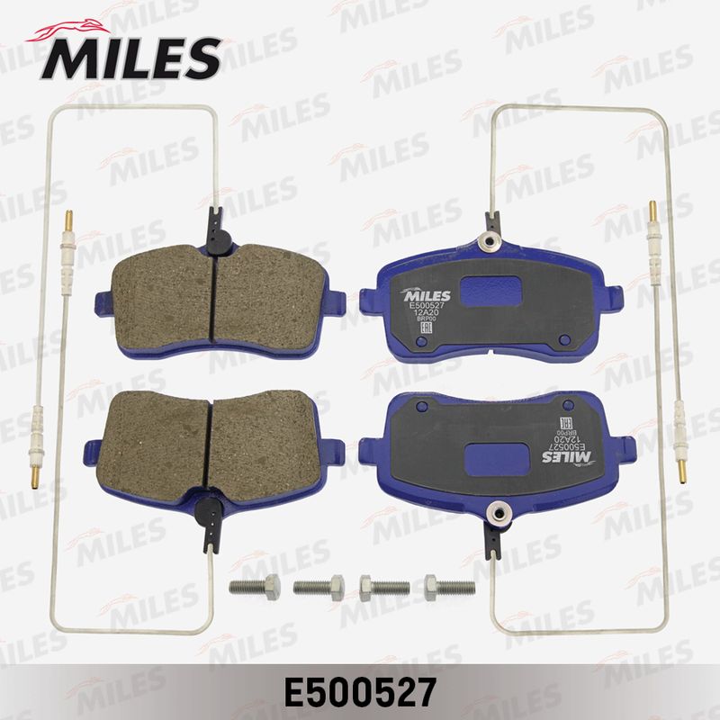 Комплект тормозных колодок, дисковый тормоз MILES E500527
