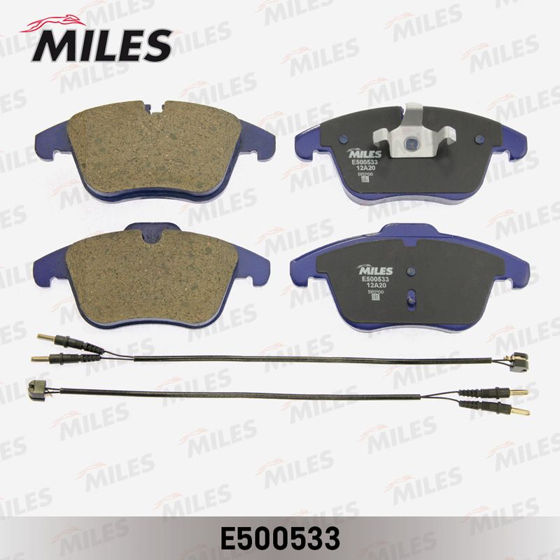 Комплект тормозных колодок, дисковый тормоз MILES E500533