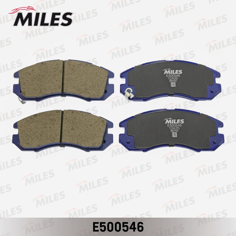 Комплект тормозных колодок, дисковый тормоз MILES E500546