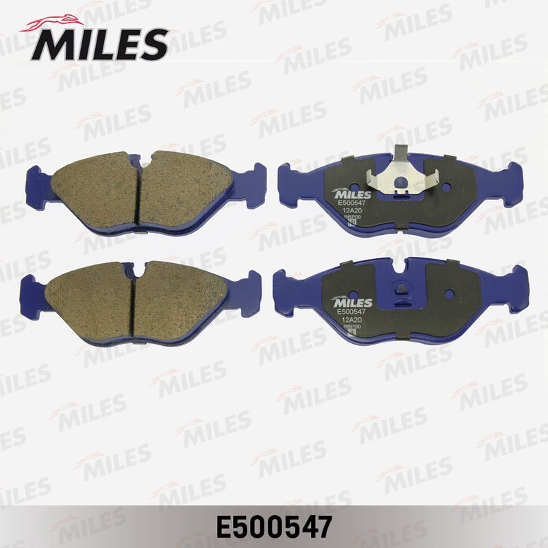 Комплект тормозных колодок, дисковый тормоз MILES E500547
