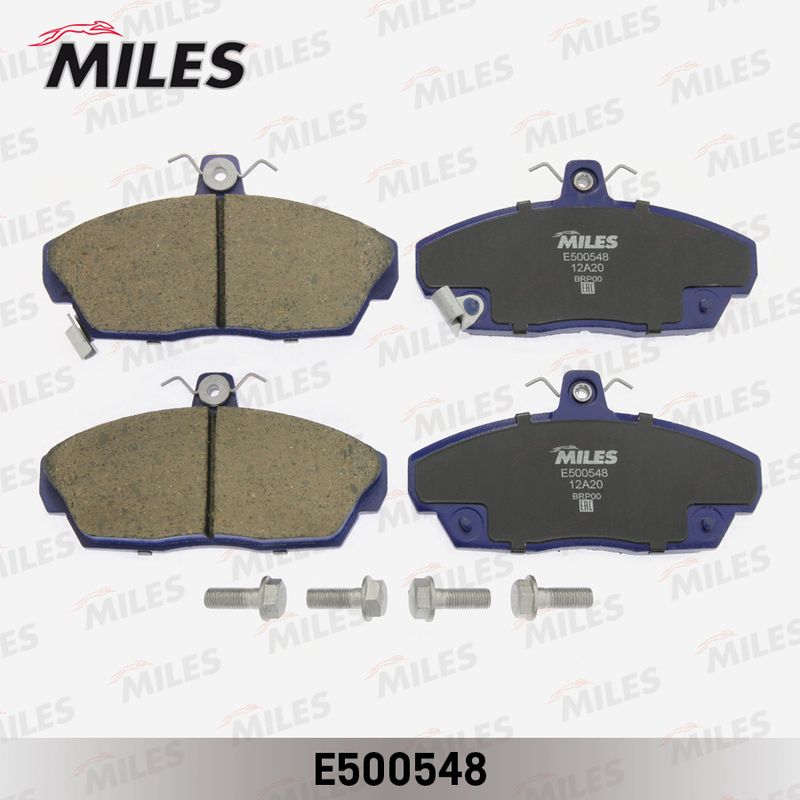 Комплект тормозных колодок, дисковый тормоз MILES E500548