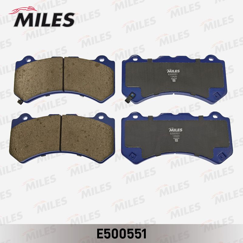 Комплект тормозных колодок, дисковый тормоз MILES E500551