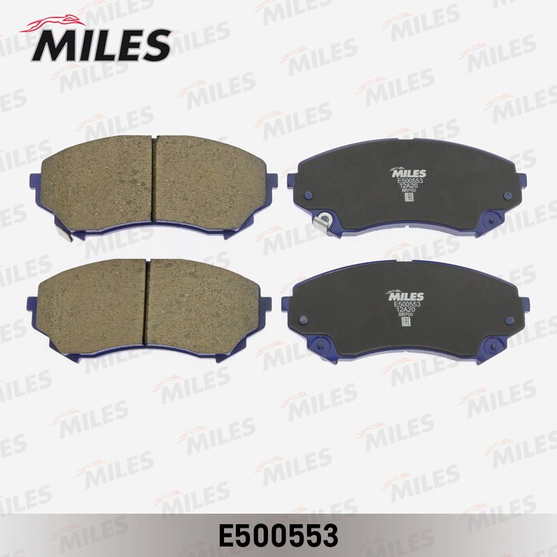 Комплект тормозных колодок, дисковый тормоз MILES E500553