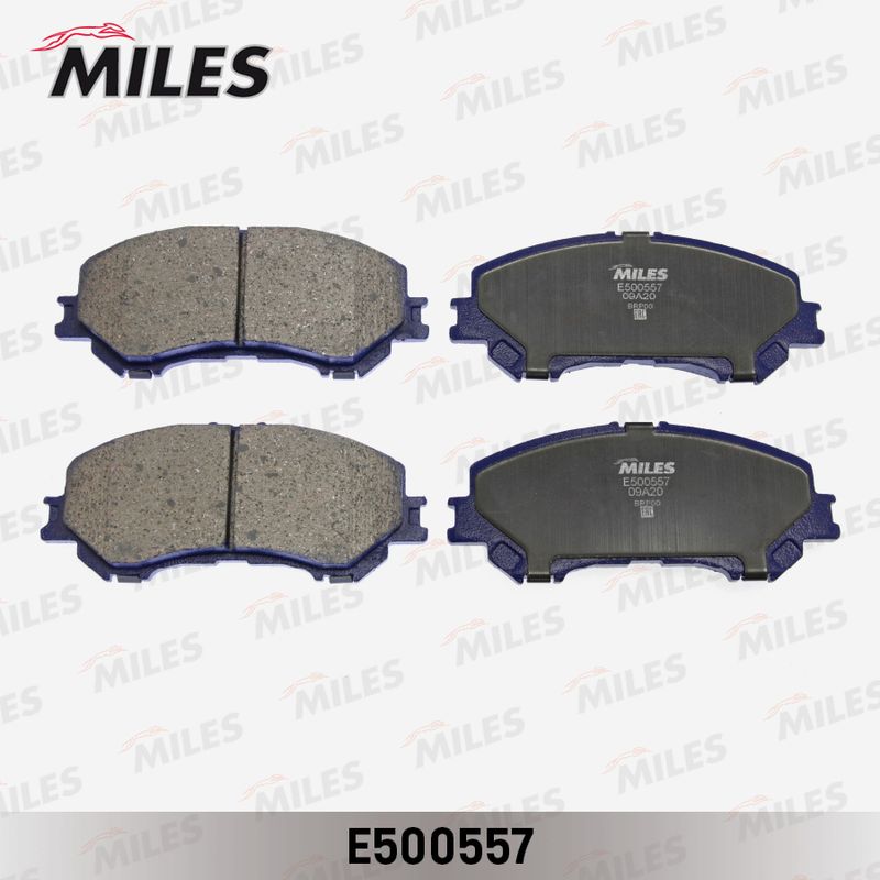 Комплект тормозных колодок, дисковый тормоз MILES E500557