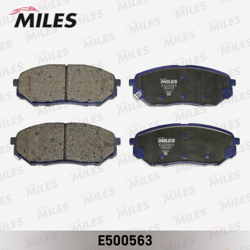 Комплект тормозных колодок, дисковый тормоз MILES E500563