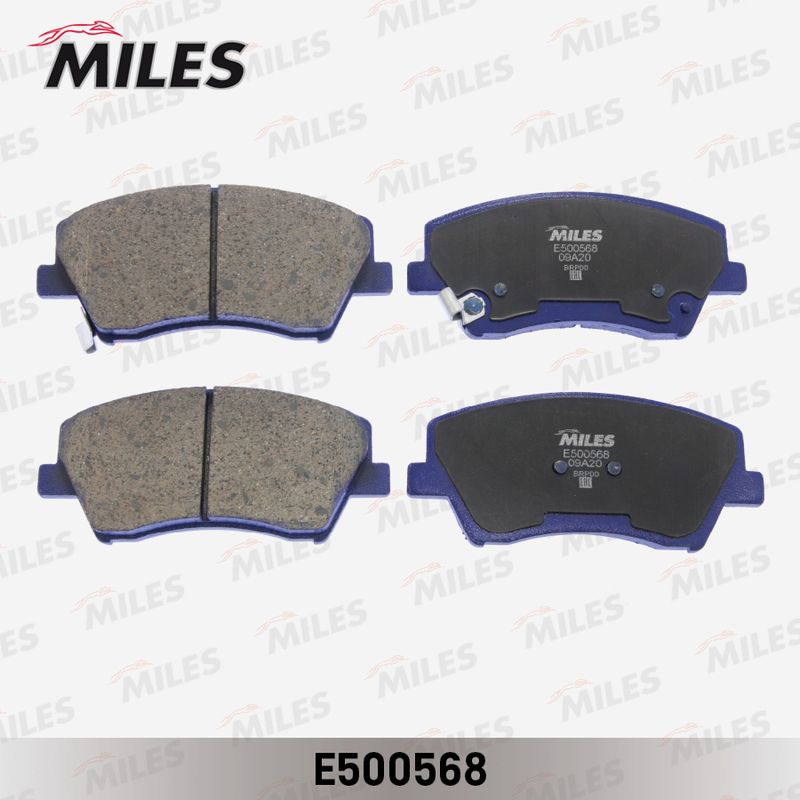 Комплект тормозных колодок, дисковый тормоз MILES E500568