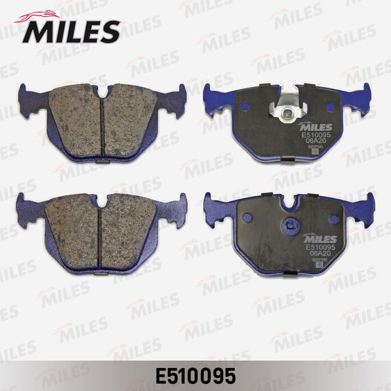 Комплект тормозных колодок, дисковый тормоз MILES E510095