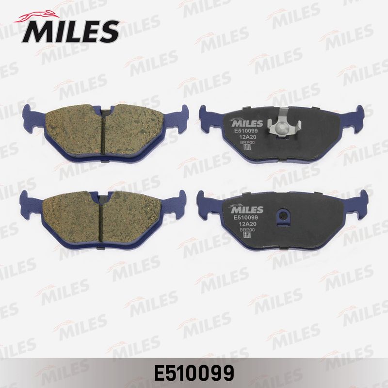 Комплект тормозных колодок, дисковый тормоз MILES E510099