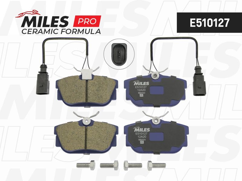 Комплект тормозных колодок, дисковый тормоз MILES E510127