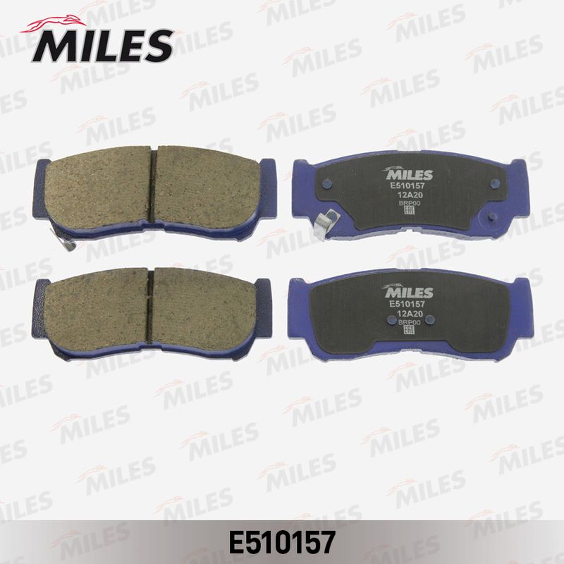 Комплект тормозных колодок, дисковый тормоз MILES E510157
