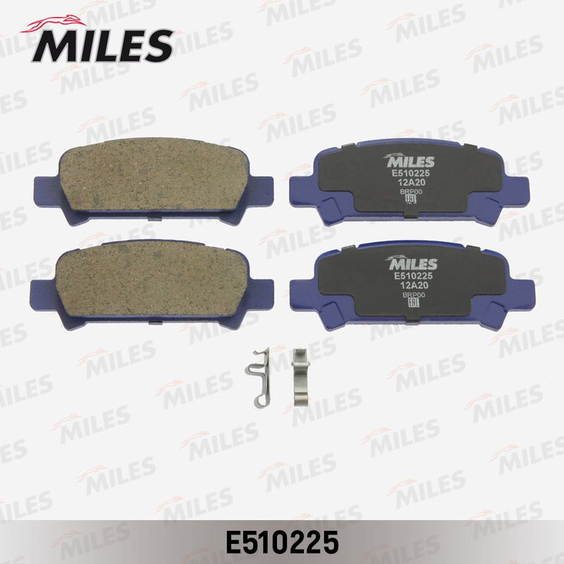 Комплект тормозных колодок, дисковый тормоз MILES E510225