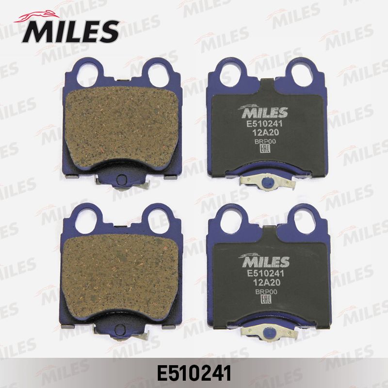 Комплект тормозных колодок, дисковый тормоз MILES E510241