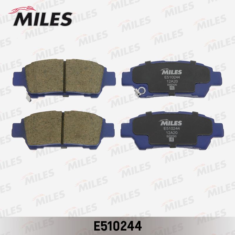 Комплект тормозных колодок, дисковый тормоз MILES E510244