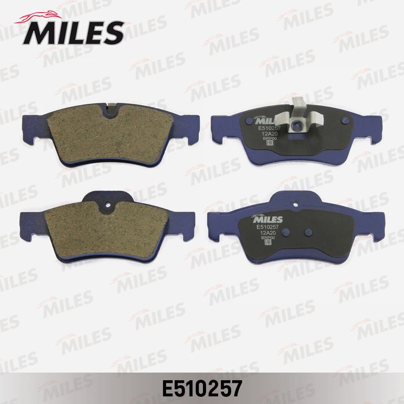Комплект тормозных колодок, дисковый тормоз MILES E510257