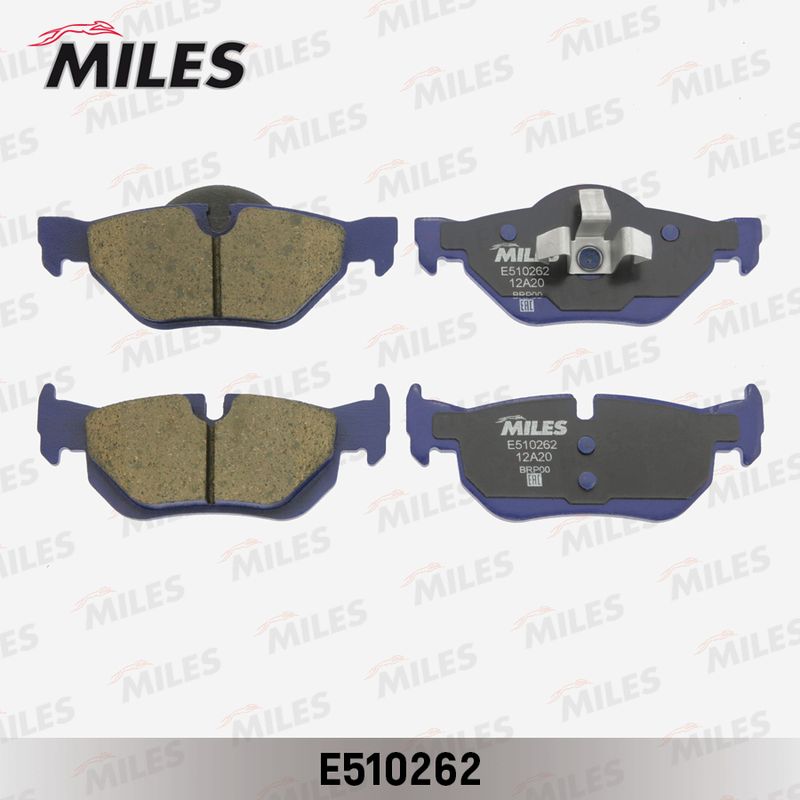 Комплект тормозных колодок, дисковый тормоз MILES E510262