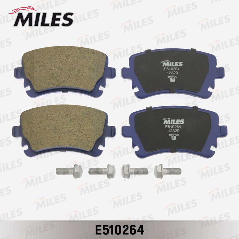 Комплект тормозных колодок, дисковый тормоз MILES E510264
